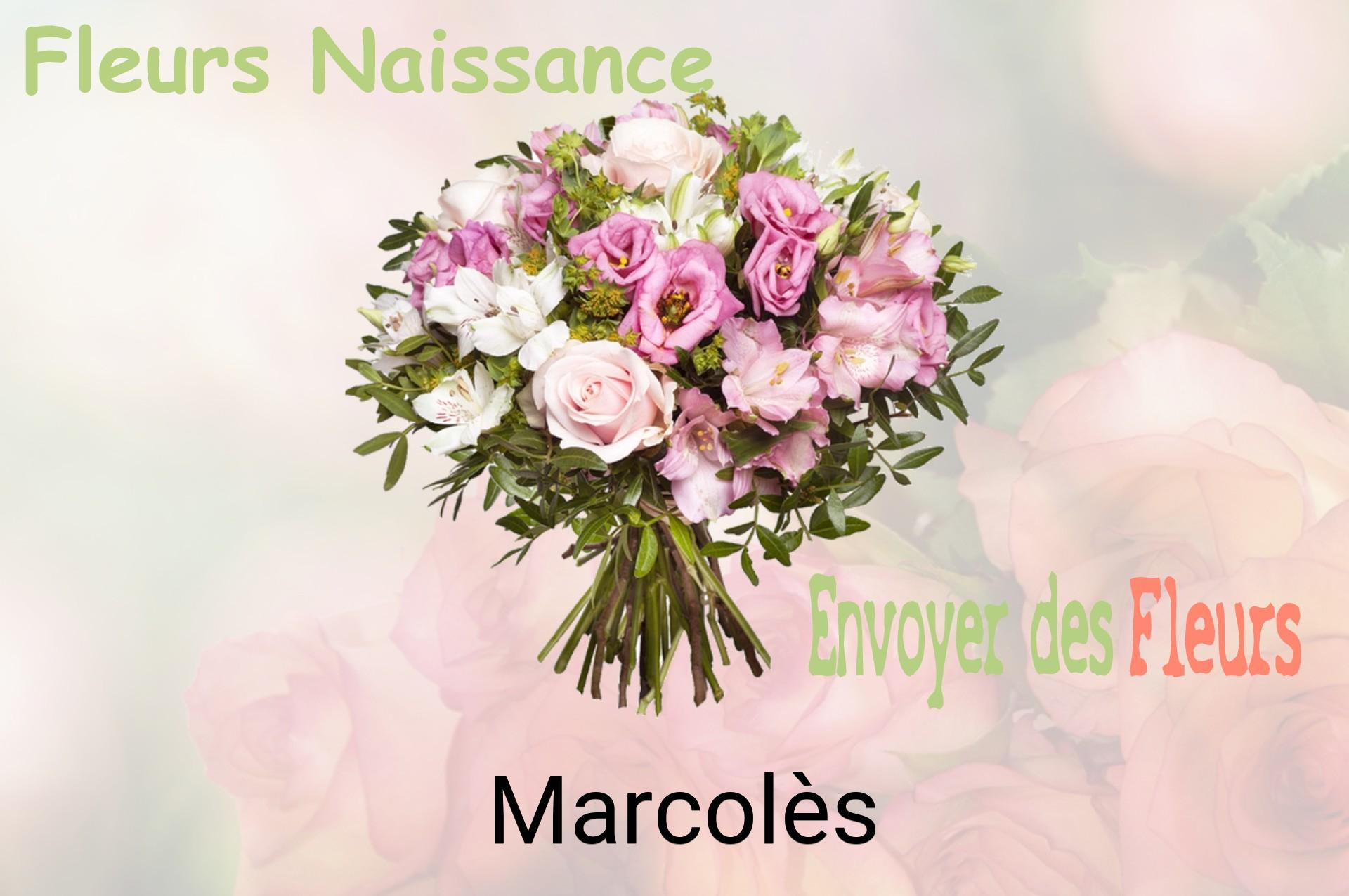 Bouquet de fleurs de naissance livré à Marcolès